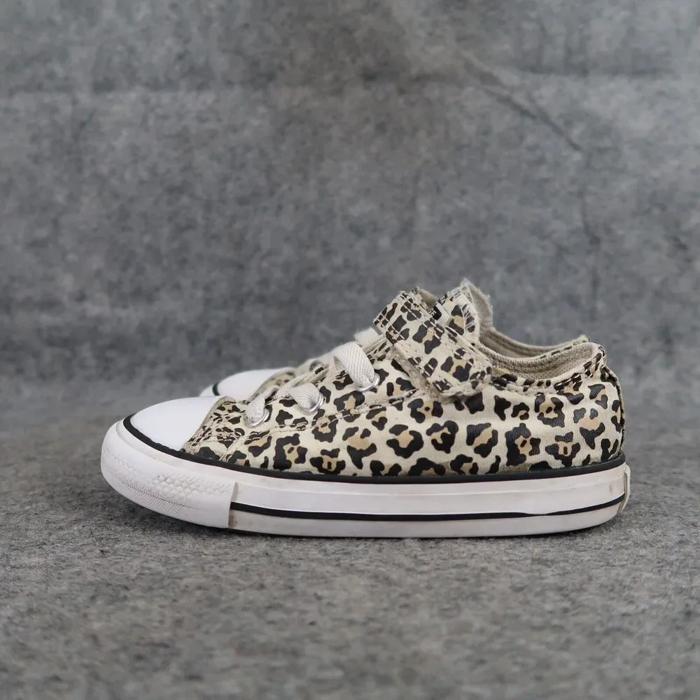 Converse Shoes Infant 9 Sneakers Chuck Taylor All Star Low Toddler Leopard Print